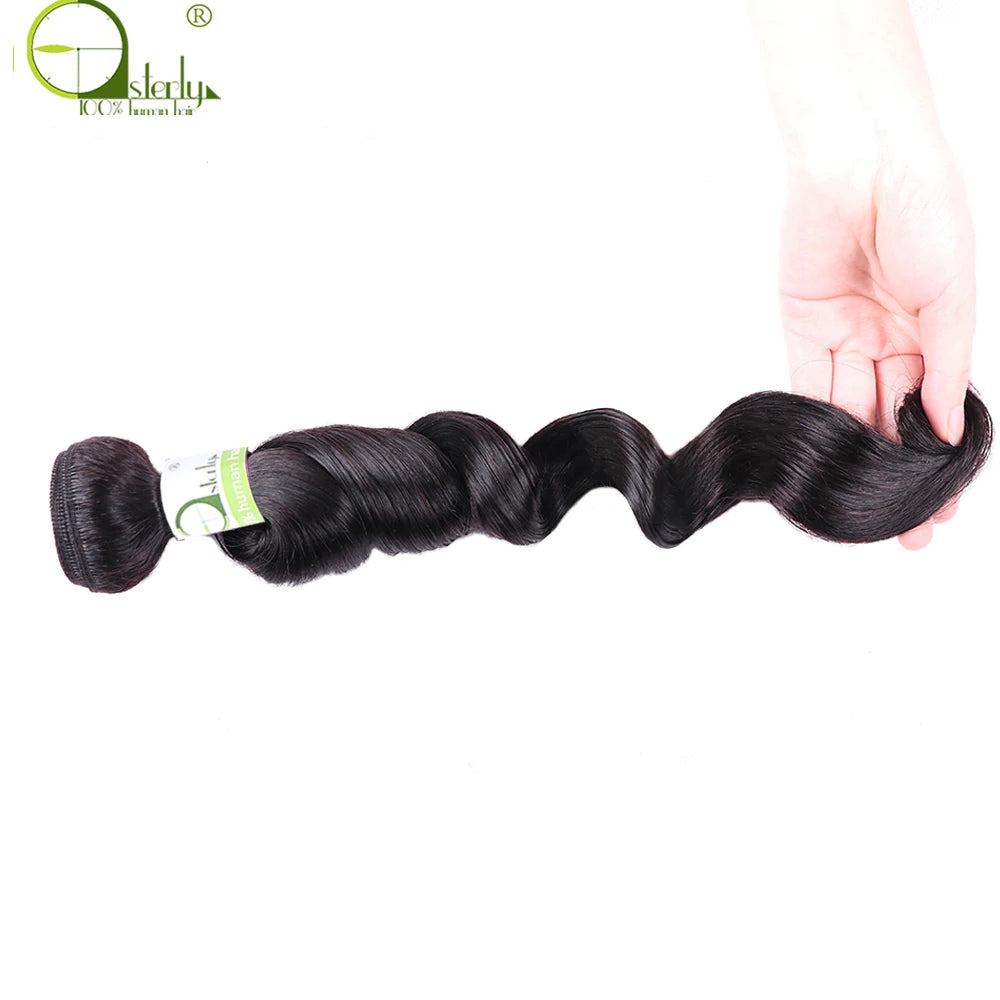 Brazilian Loose Wave Bundles 100% Human Hair Bundles 1 PC 8-28inch Remy Hair Weave Extension 3 Or 4 Bundles