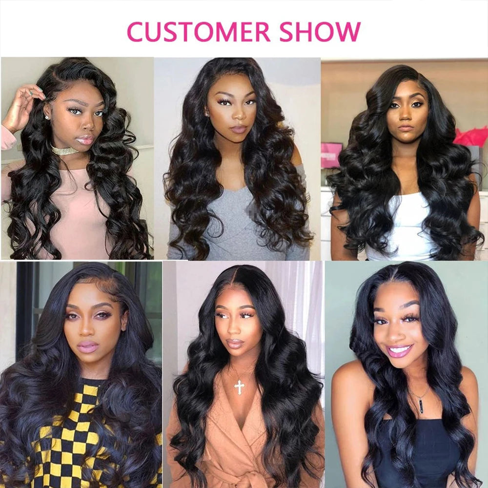 Body Wave Natural Color Brazilian Hair Bundles 100% Human Hair Bundles Long Remy Hair Extensions 1/3/4 Pieces 38 40 Inches