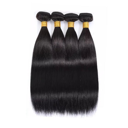 Straight Brazilian Hair Bundles 100% Human Hair Natural Color Bundles Long Remy Hair Extensions 1/3/4 Pieces 38 40 Inches